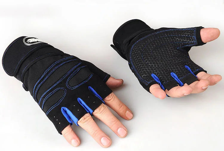Gym Gloves with Wrist Support — Weightlifting & Bodybuilding