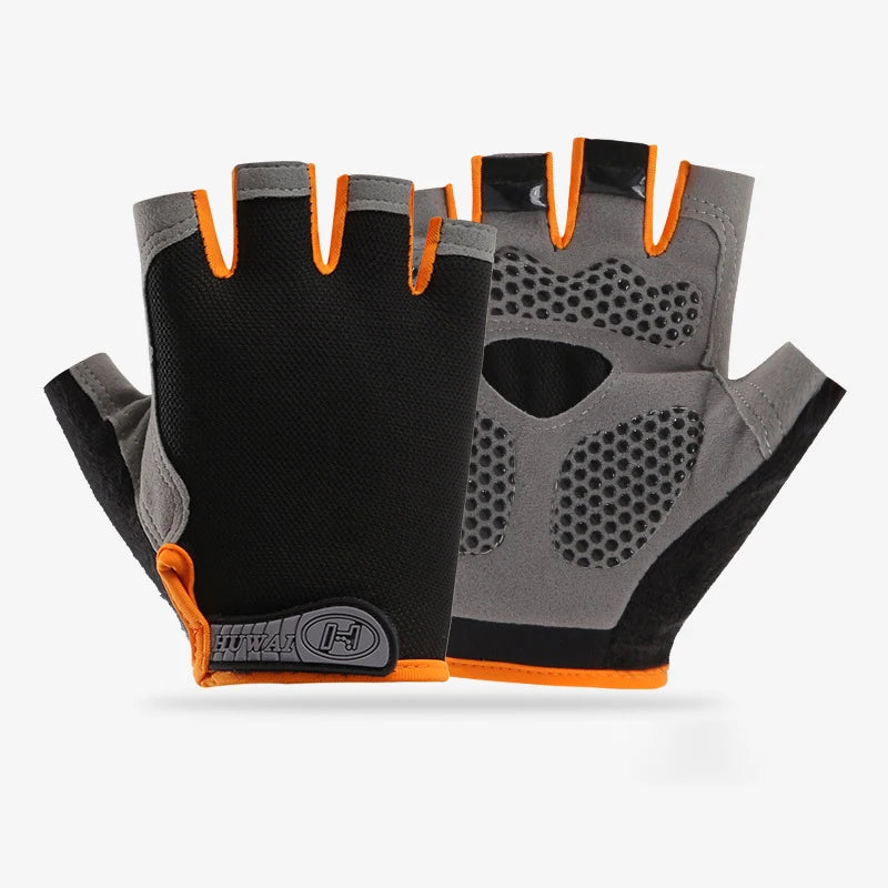 Fingerless Gym Gloves — Anti-Slip Breathable Training Gloves