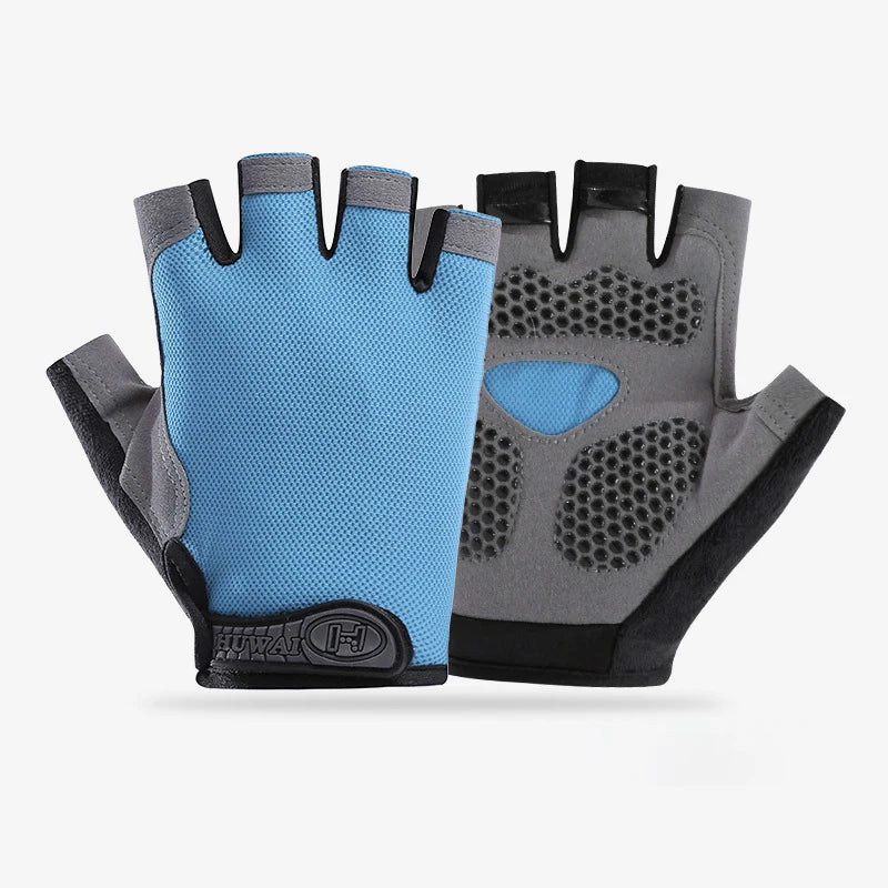 Fingerless Gym Gloves — Anti-Slip Breathable Training Gloves