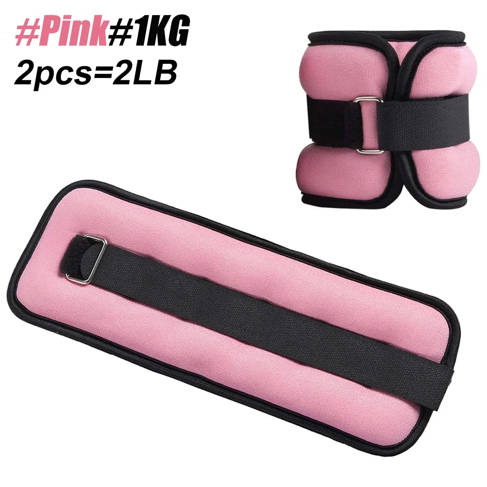 Ankle Weights — 0.5kg & 1kg Adjustable Strap for Running & Gym