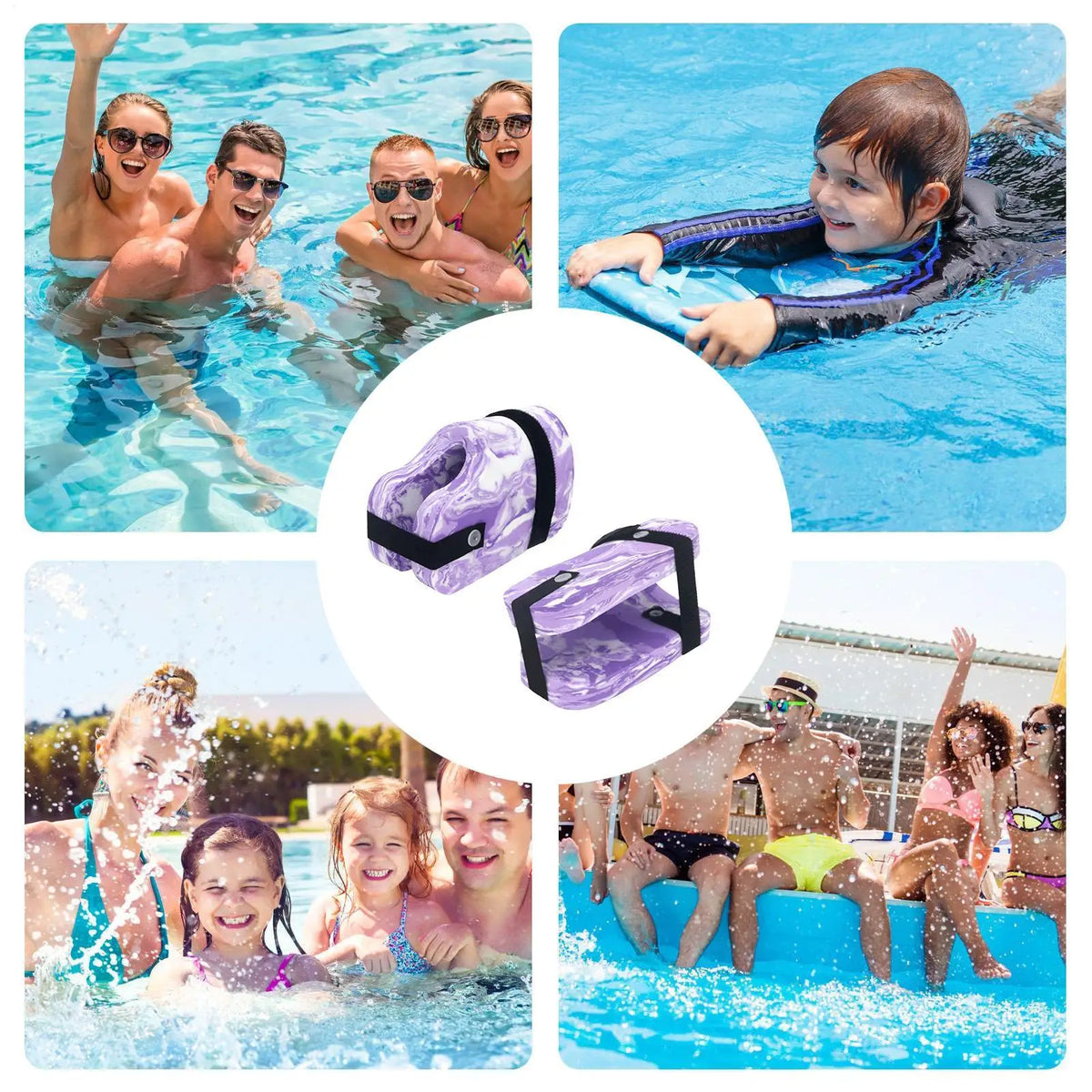 Water Ankle Weights — Pool & Aqua Aerobics Training (2 Pieces)