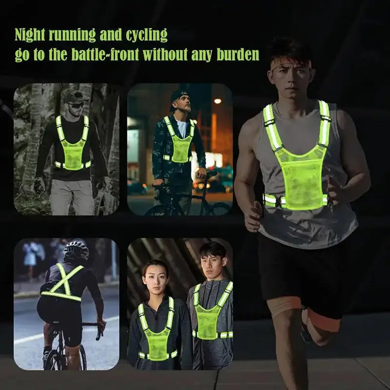 Reflective Safety Vest — Lightweight Hi-Vis for Running & Cycling