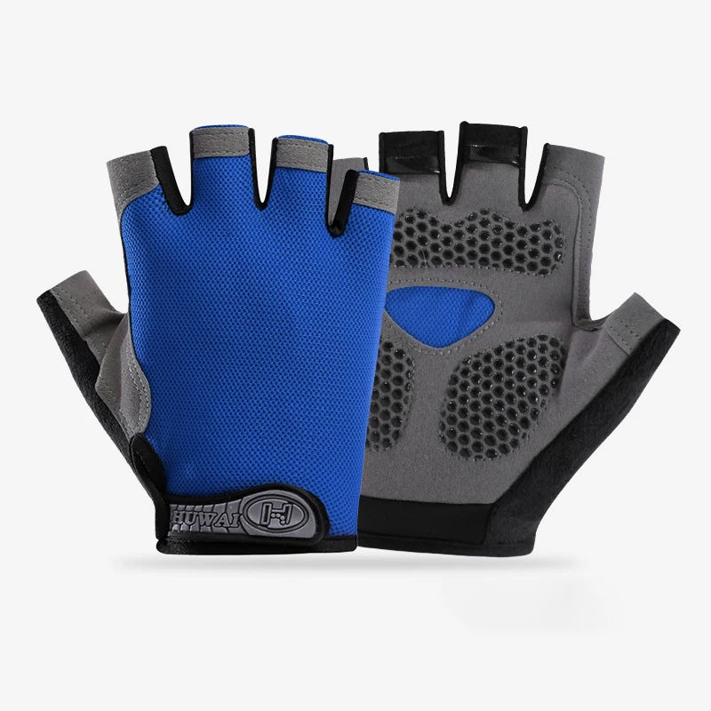 Fingerless Gym Gloves — Anti-Slip Breathable Training Gloves