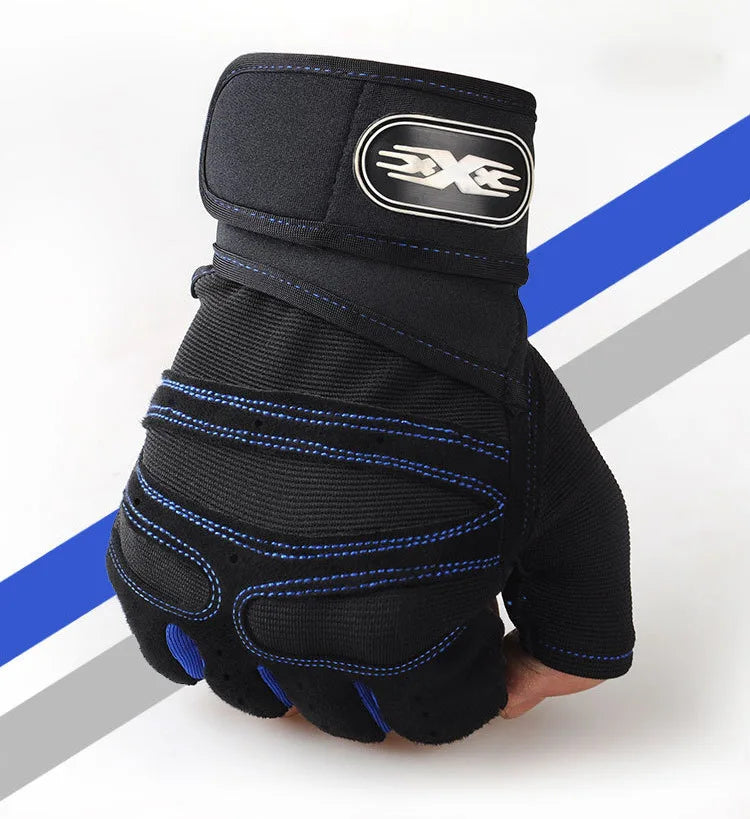 Gym Gloves with Wrist Support — Weightlifting & Bodybuilding