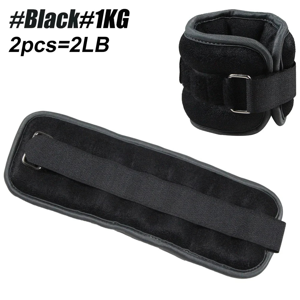 Ankle Weights — 0.5kg & 1kg Adjustable Strap for Running & Gym