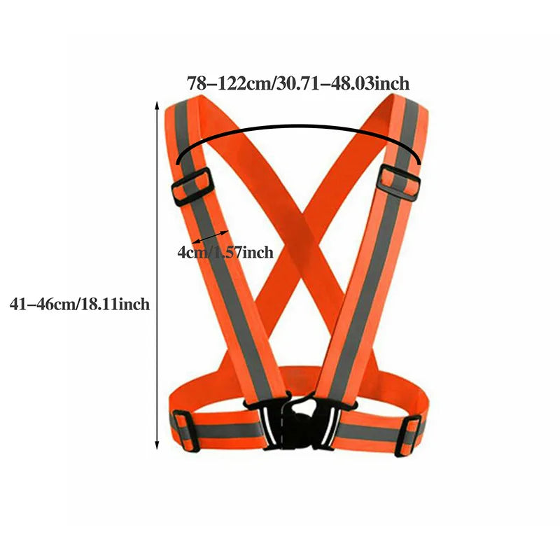 Reflective Safety Vest — Lightweight Hi-Vis for Running & Cycling