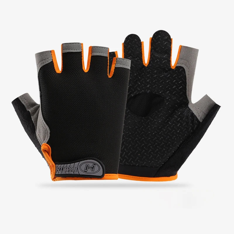 Fingerless Gym Gloves — Anti-Slip Breathable Training Gloves