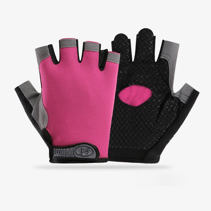 Fingerless Gym Gloves — Anti-Slip Breathable Training Gloves