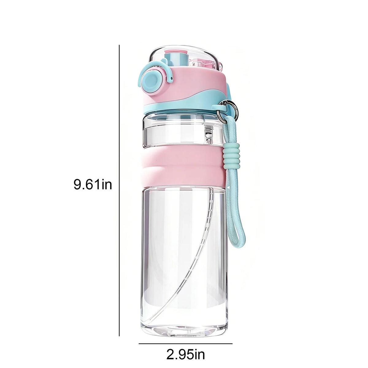 Gourde de sport avec spray 750 ml — Paille et boisson directe, Sans BPA