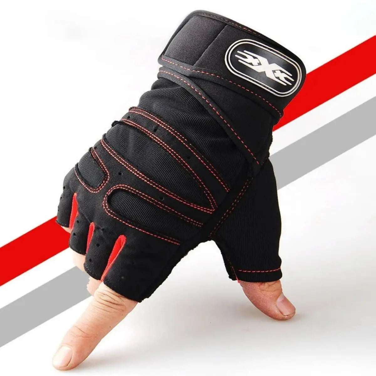 Gym Gloves with Wrist Support — Weightlifting & Bodybuilding