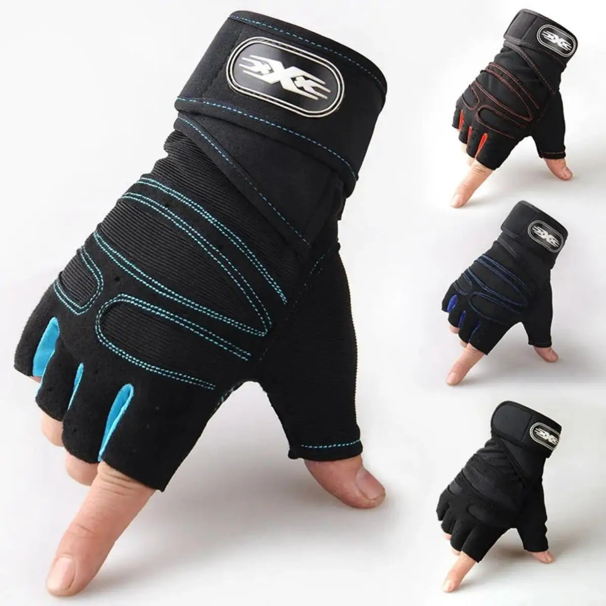 Gym Gloves with Wrist Support — Weightlifting & Bodybuilding