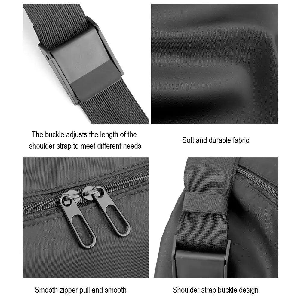 Waterproof Gym Bag — Large Capacity Nylon Sports Bag for Men & Women