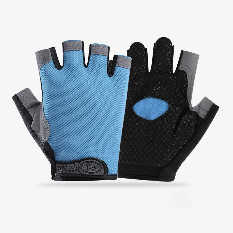 Fingerless Gym Gloves — Anti-Slip Breathable Training Gloves