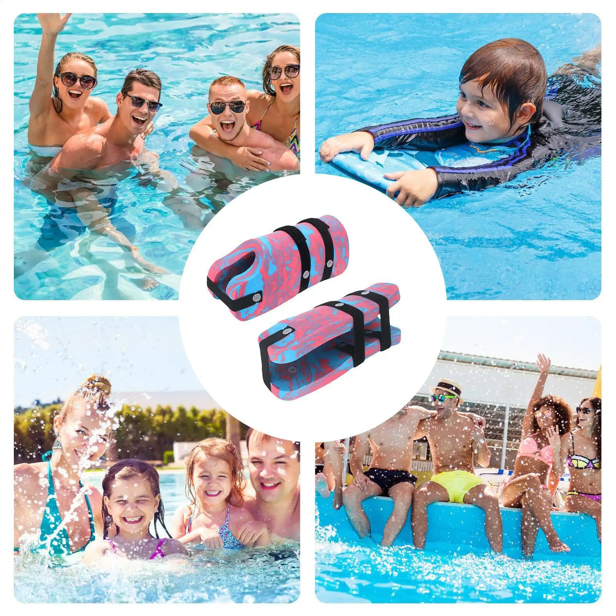 Water Ankle Weights — Pool & Aqua Aerobics Training (2 Pieces)