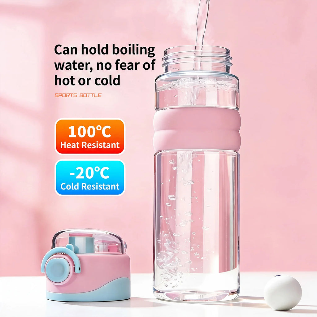 Gourde de sport avec spray 750 ml — Paille et boisson directe, Sans BPA