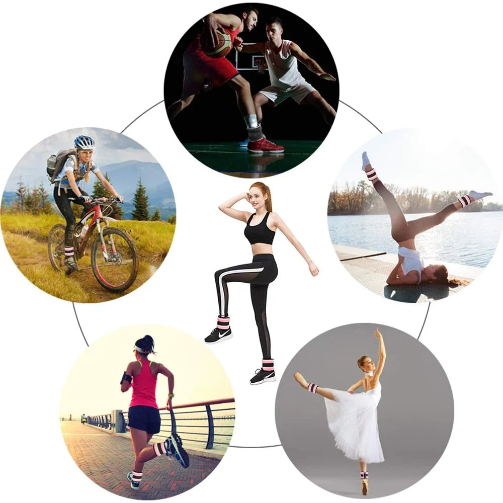 Ankle Weights — 0.5kg & 1kg Adjustable Strap for Running & Gym