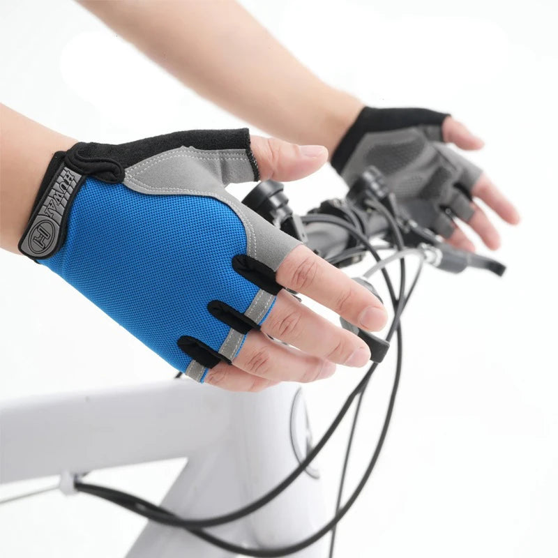 Gants de sport sans doigts — Gants d'entraînement antidérapants et respirants