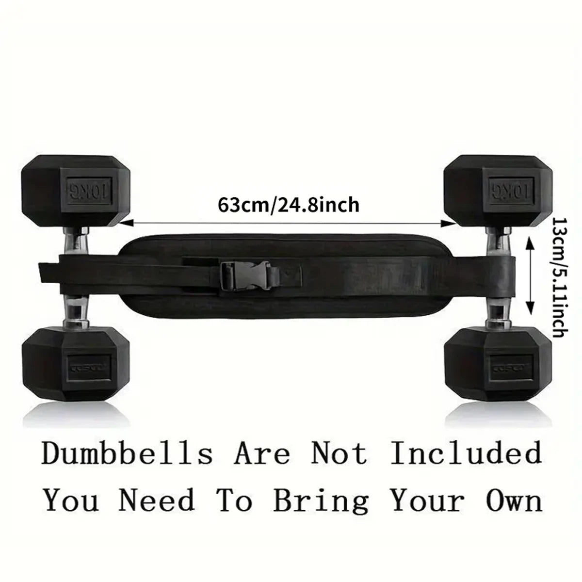 Adjustable Weighted Waist Belt — Home Gym & Hip Training