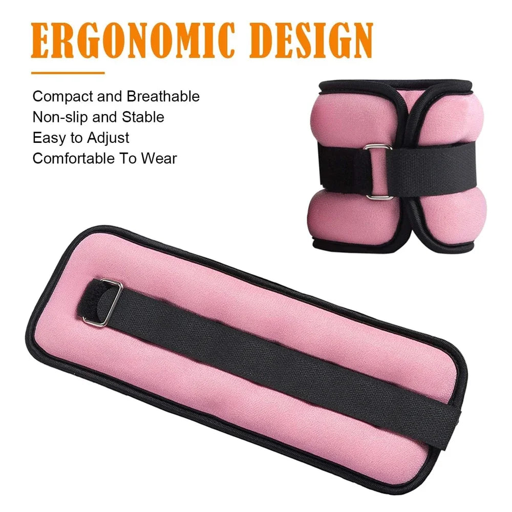 Ankle Weights — 0.5kg & 1kg Adjustable Strap for Running & Gym