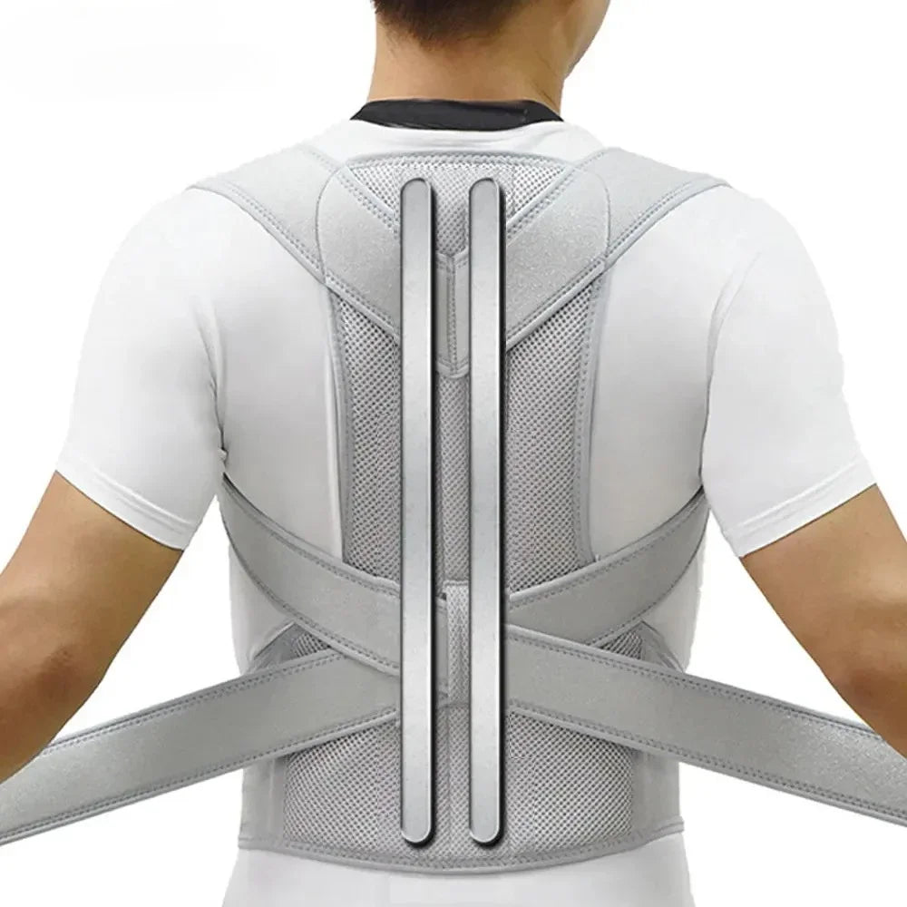 Posture Corrector Back Brace — Adjustable Shoulder & Lumbar Support for Men & Women