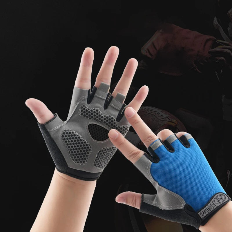 Gants de sport sans doigts — Gants d'entraînement antidérapants et respirants