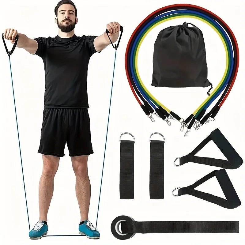 Resistance Bands Set — 11-Piece Portable Home Gym Kit