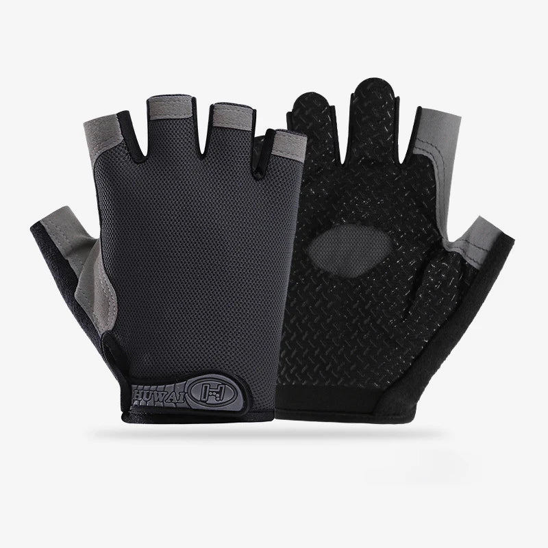 Fingerless Gym Gloves — Anti-Slip Breathable Training Gloves