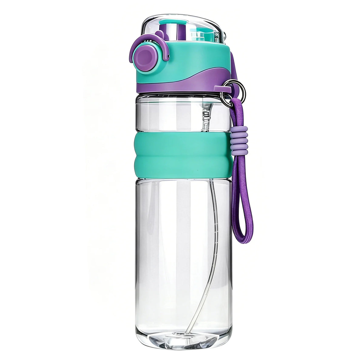 750ml Spray Sports Water Bottle — Straw & Direct Drink, BPA-Free