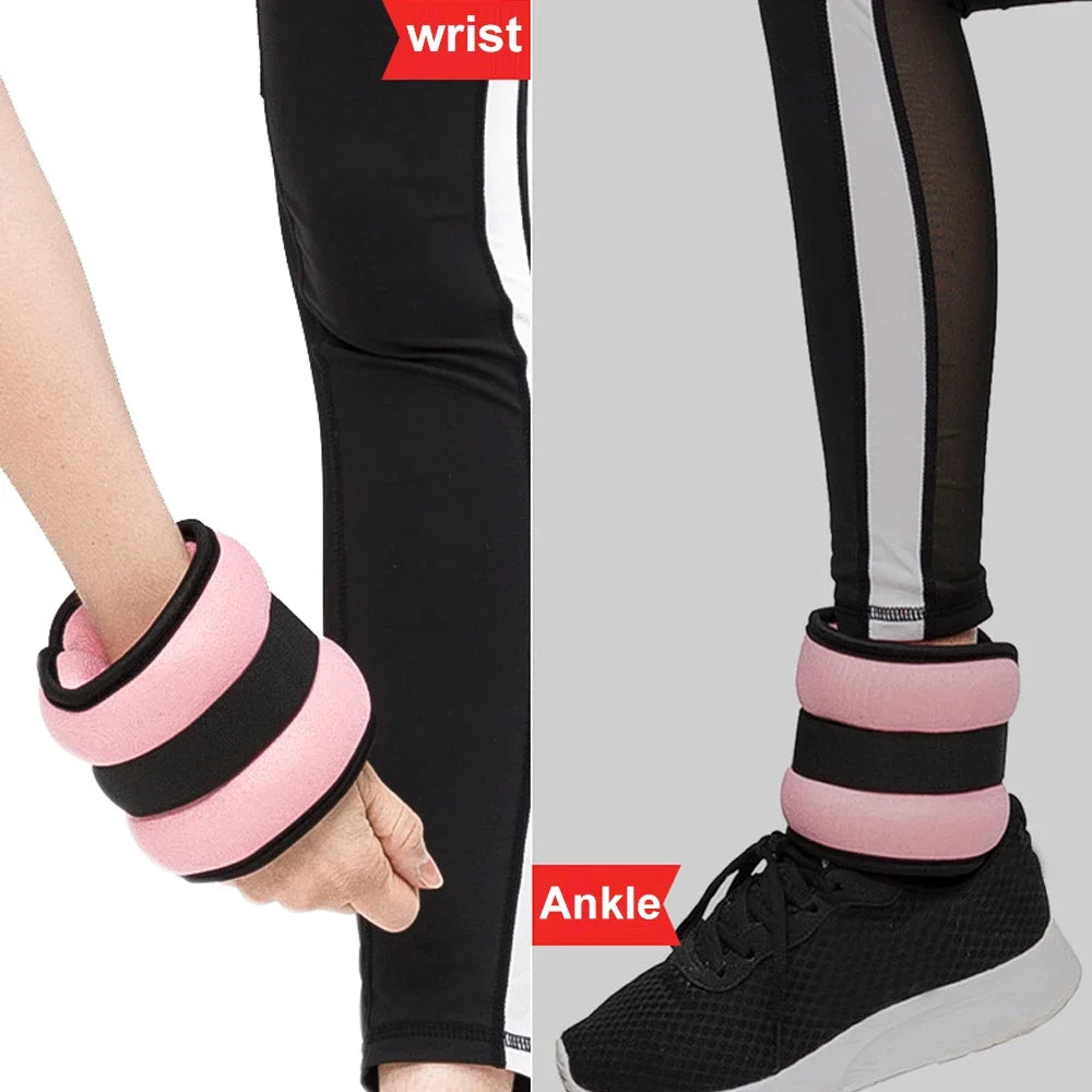 Ankle Weights — 0.5kg & 1kg Adjustable Strap for Running & Gym