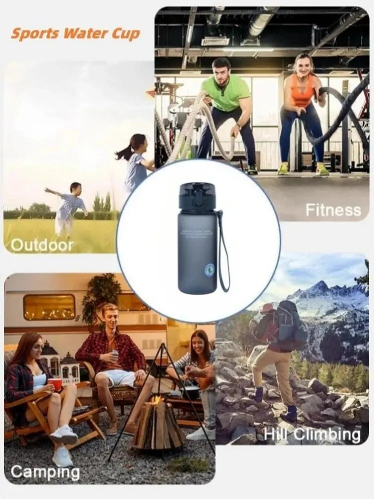 BPA-Free Sports Water Bottle — 400ml Leak-Proof for Gym & Outdoors
