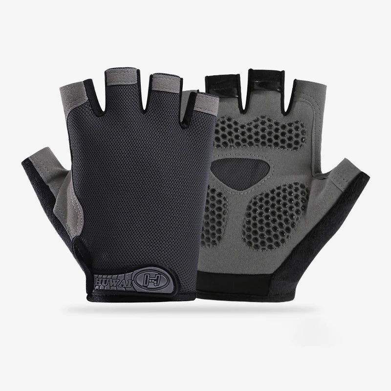 Fingerless Gym Gloves — Anti-Slip Breathable Training Gloves