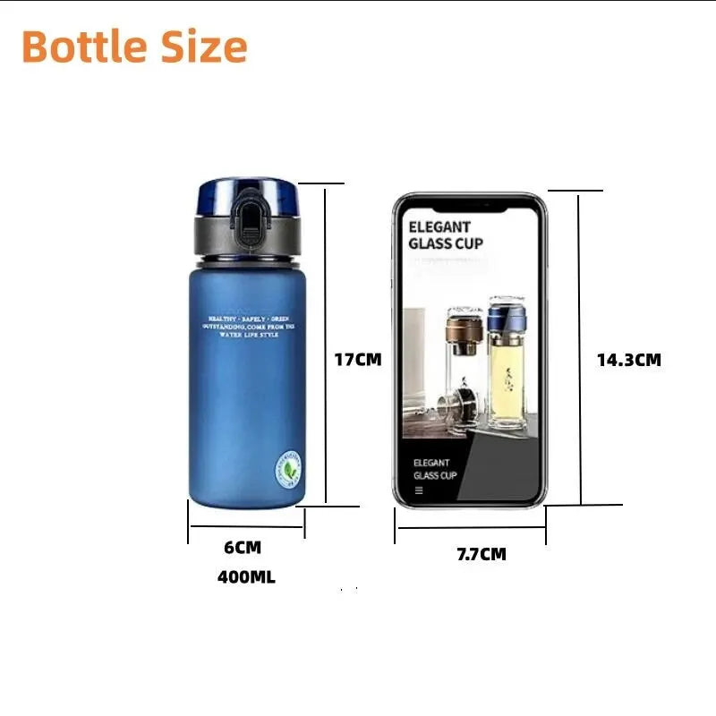 BPA-Free Sports Water Bottle — 400ml Leak-Proof for Gym & Outdoors