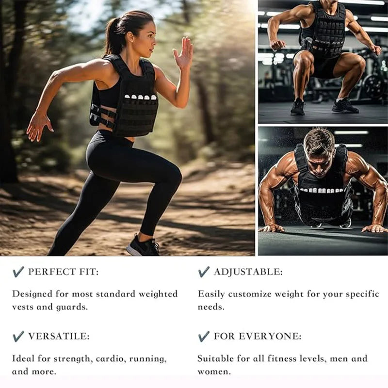 20kg Adjustable Weighted Vest — Running & Physical Training for Men & Women