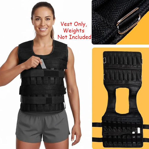 20kg Adjustable Weighted Vest — Running & Physical Training for Men & Women