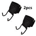 Pull Up Bar Wrist Straps & Lifting Hooks — Deadlift Grip Support for Gym Training
