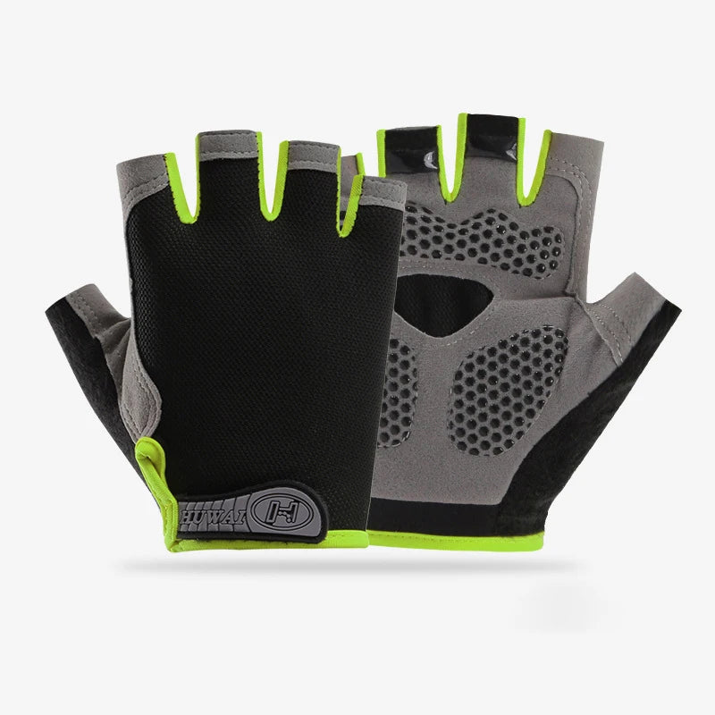 Fingerless Gym Gloves — Anti-Slip Breathable Training Gloves