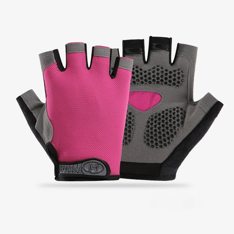 Fingerless Gym Gloves — Anti-Slip Breathable Training Gloves