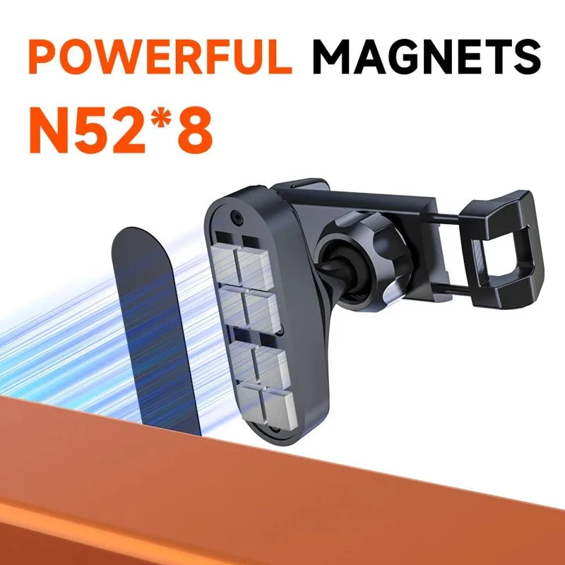 Magnetic Gym Phone Holder — 360° Adjustable for 4.7–7 Inch Phones