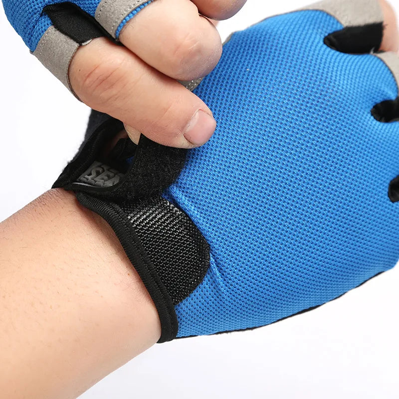 Fingerless Gym Gloves — Anti-Slip Breathable Training Gloves