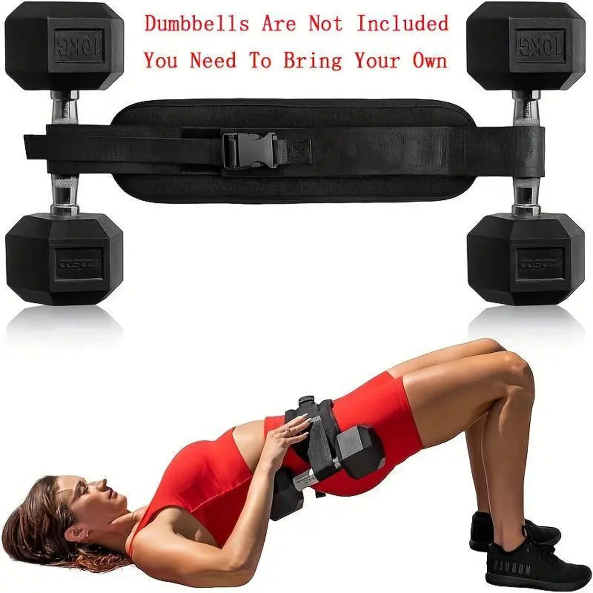 Adjustable Weighted Waist Belt — Home Gym & Hip Training