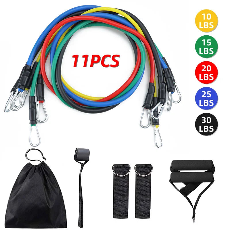 Resistance Bands Set — 11-Piece Portable Home Gym Kit