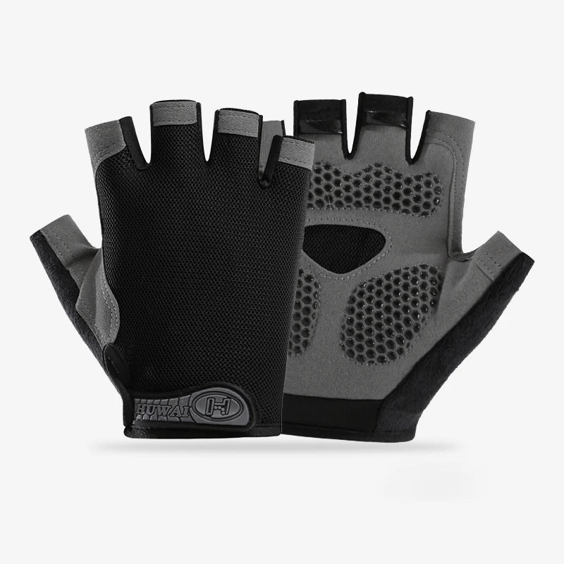 Fingerless Gym Gloves — Anti-Slip Breathable Training Gloves