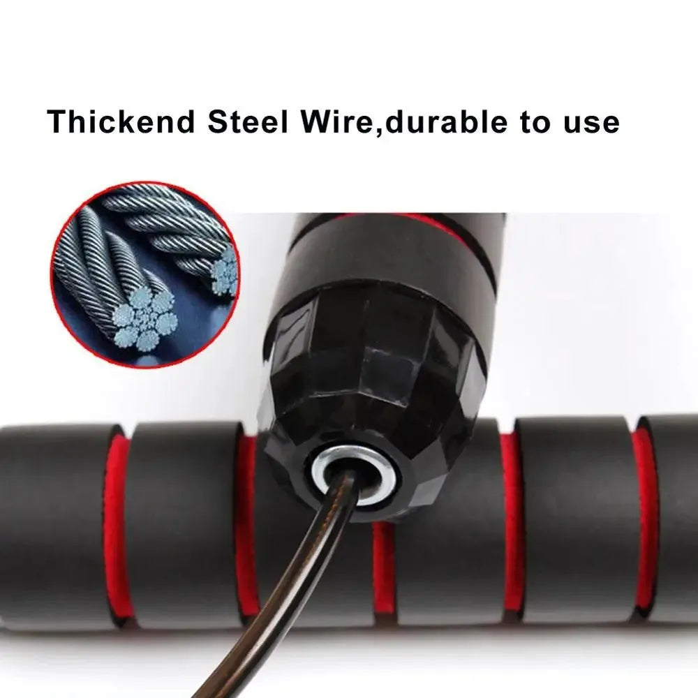 Weighted Skipping Rope — Durable Home Gym Cardio Equipment