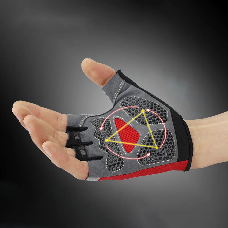 Gants de sport sans doigts — Gants d'entraînement antidérapants et respirants