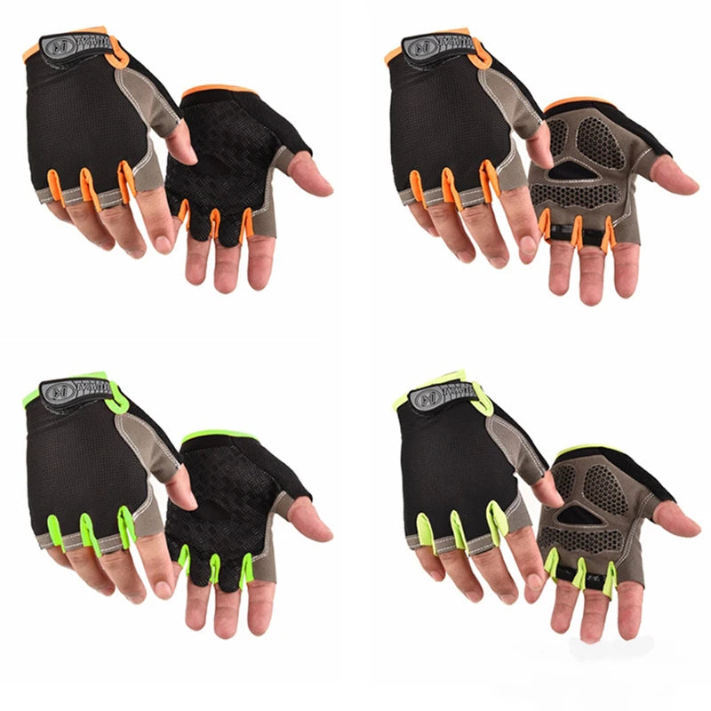 Gants de sport sans doigts — Gants d'entraînement antidérapants et respirants