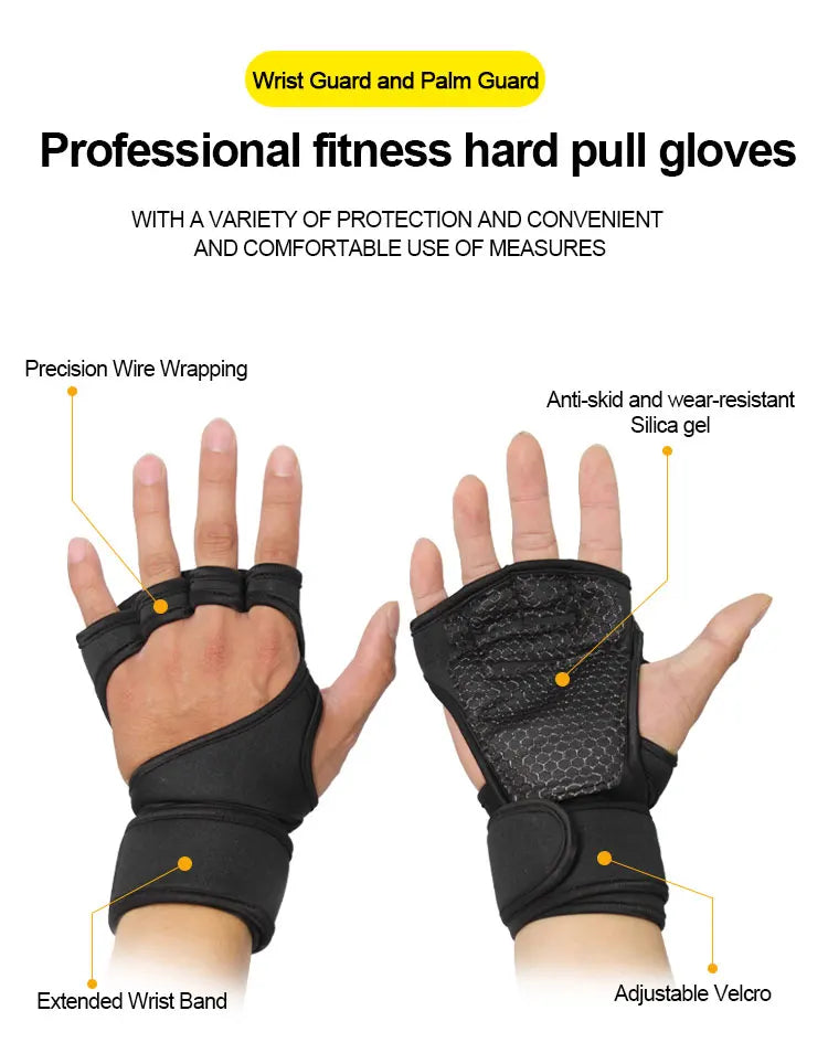 Training Sport Gloves — Weightlifting & Gym Hand Protector