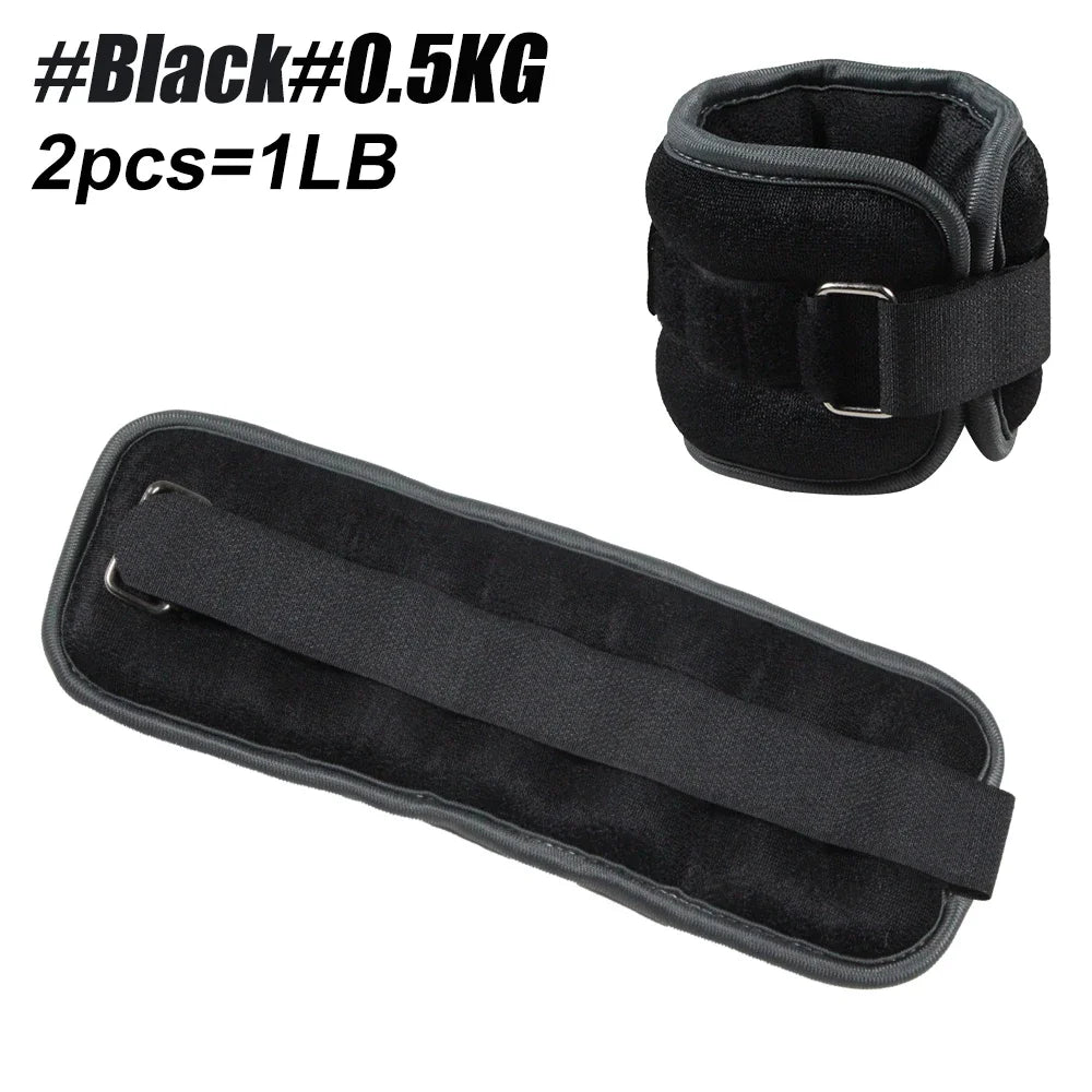 Ankle Weights — 0.5kg & 1kg Adjustable Strap for Running & Gym