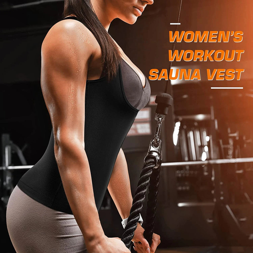 Women's Sauna Sweat Vest – Slimming Shapewear Shirt for Gym & Workouts