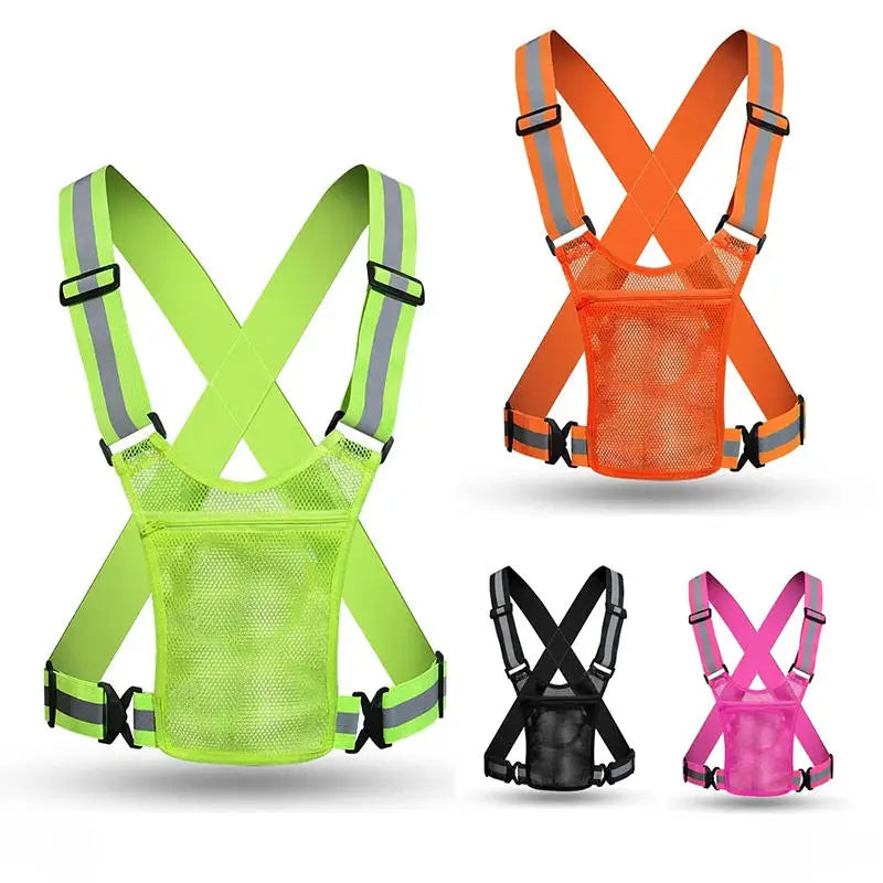 Reflective Safety Vest — Lightweight Hi-Vis for Running & Cycling
