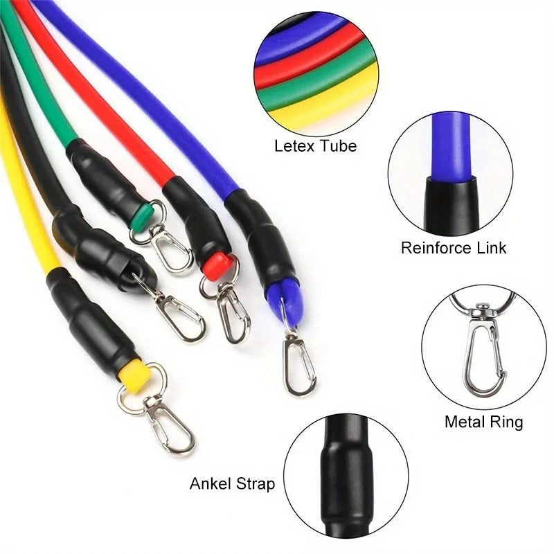 Resistance Bands Set — 11-Piece Portable Home Gym Kit